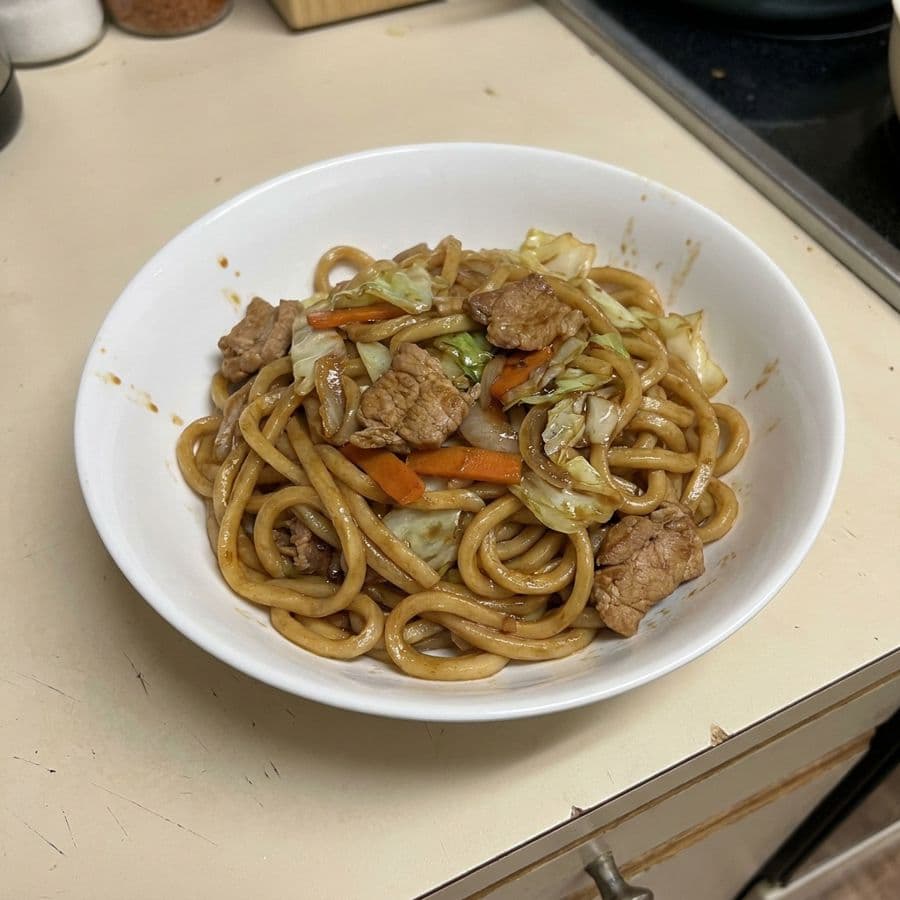 Pork Yakiudon